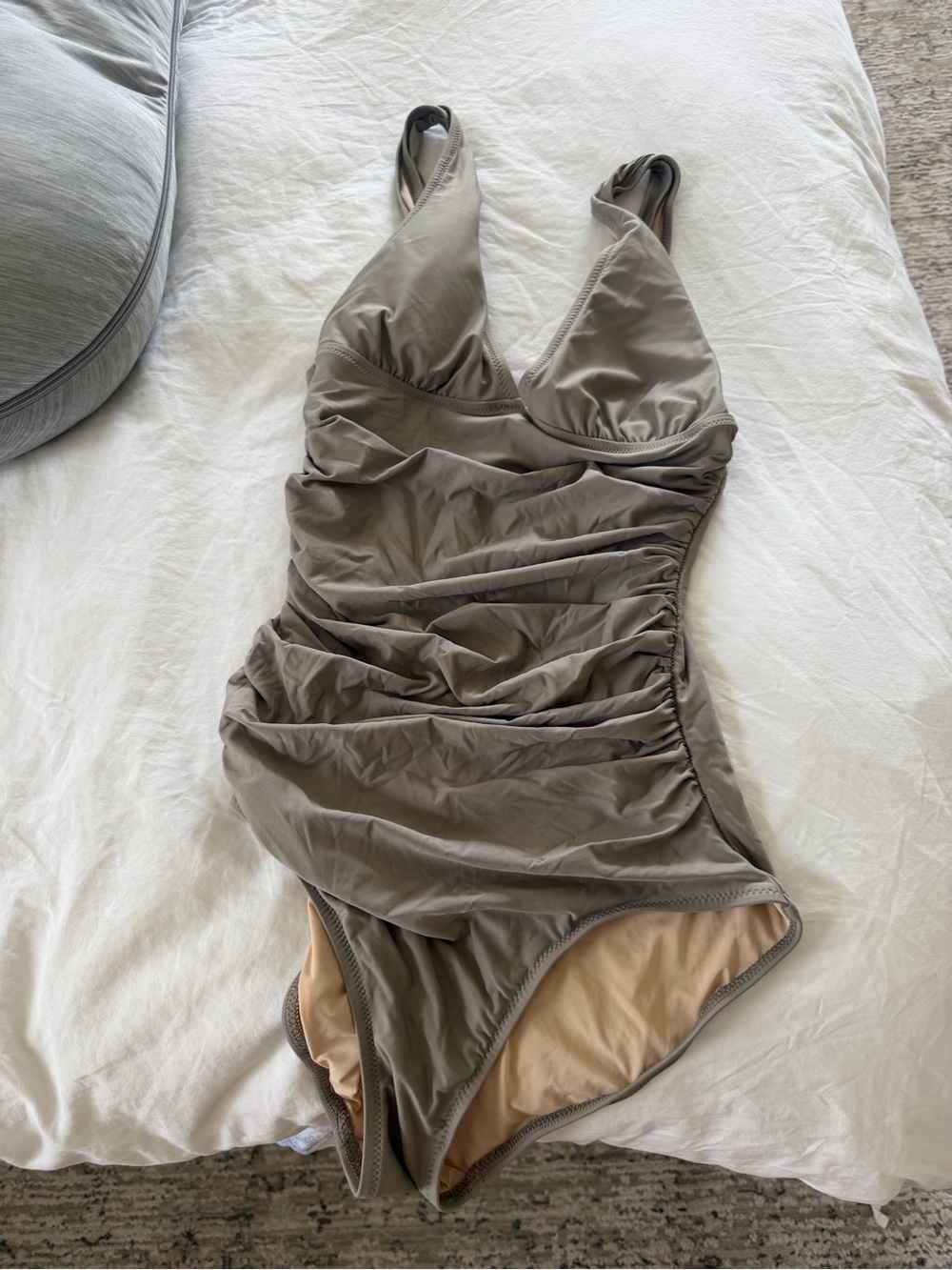 J. Crew Ruched One-Piece Swimsuit